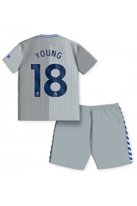 Fotbalové Dres Everton Ashley Young #18 Dětské Třetí Oblečení 2023-24 Krátký Rukáv (+ trenýrky)